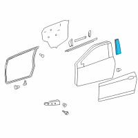 OEM Toyota Yaris Applique Diagram - 75755-52050
