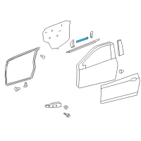 OEM 2015 Toyota Yaris Frame Molding Diagram - 75738-0D030