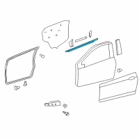 OEM 2018 Toyota Yaris Belt Molding Diagram - 68160-0D300