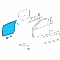OEM 2014 Toyota Yaris Door Weatherstrip Diagram - 67861-52241