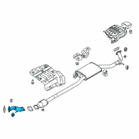 OEM 2020 Hyundai Santa Fe Front Muffler Assembly Diagram - 28610-S1400