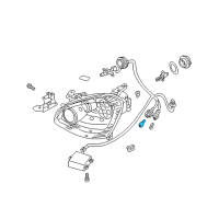 OEM 2010 Infiniti EX35 Bulb Diagram - 26271-89912