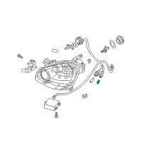 OEM Infiniti Marker Lamp Bulb Diagram - 26261-89963