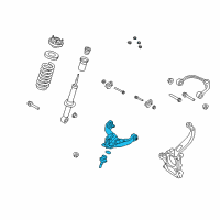 OEM 2012 Ford F-150 Lower Control Arm Diagram - 9L3Z-3079-A