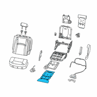 OEM Ram Pad-Seat Cushion Diagram - 68309559AB