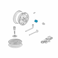 OEM 2005 Honda Civic Cap, Aluminum Wheel Center Diagram - 44732-S5T-A00