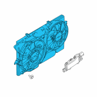OEM Mercury Sable Fan Assembly Diagram - BG1Z-8C607-A
