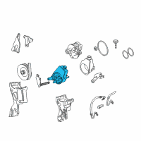 OEM Chevrolet K3500 Power Steering Pump Diagram - 26069033