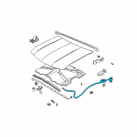 OEM 1996 Chevrolet S10 Release Cable Diagram - 15732159