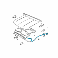 OEM 1999 GMC Jimmy Release Cable Diagram - 15732159