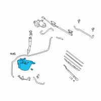 OEM 2005 Toyota Tundra Washer Reservoir Diagram - 85315-0C030