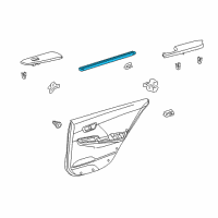 OEM 2014 Toyota Camry Belt Weatherstrip Diagram - 68173-06082