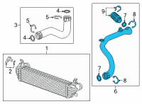 OEM Cadillac XT5 Air Inlet Tube Diagram - 84157175