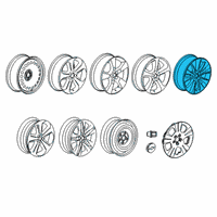 OEM Chevrolet Trax Wheel, Alloy Diagram - 42424793