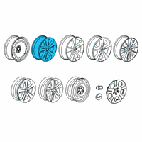 OEM 2019 Chevrolet Trax Wheel, Alloy Diagram - 42671503