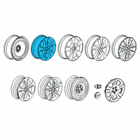 OEM 2016 Chevrolet Trax Wheel, Alloy Diagram - 42671503