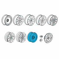 OEM 2015 Chevrolet Trax Spare Wheel Diagram - 9598201