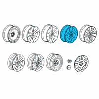 OEM Chevrolet Trax Wheel, Alloy Diagram - 94781733