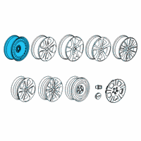 OEM 2019 Chevrolet Trax Wheel, Steel Diagram - 42621334