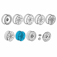 OEM Chevrolet Trax Wheel, Alloy Diagram - 42671505