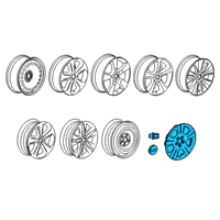 OEM 2017 Chevrolet Trax Wheel Cover Diagram - 95321383