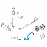 OEM 2022 Ford F-250 Super Duty Lower Return Hose Diagram - JC3Z-3A713-D