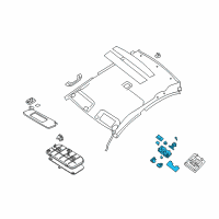 OEM 2010 Nissan Sentra Lamp Assembly Map Diagram - 26430-ZT50B