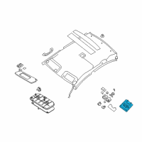 OEM Nissan Sentra Lamp Assembly-Room Diagram - 26410-ET00C