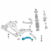 OEM 2015 BMW ActiveHybrid 5 Rubber Mounting Right Tension Strut Diagram - 31-12-6-775-972