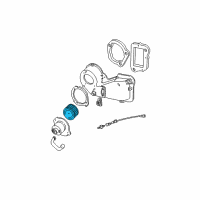 OEM Mercury Mountaineer Blower Assembly Diagram - F77Z-18456-BA