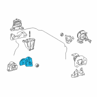 OEM 2018 Lexus NX300h Bracket, Engine Mount Diagram - 12311-36110