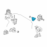 OEM 2021 Lexus NX300h Bracket, Engine Mount Diagram - 12321-36120