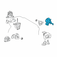 OEM 2018 Lexus NX300h INSULATOR, Engine Mounting Diagram - 12371-36190