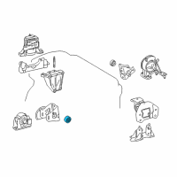 OEM 2015 Lexus NX300h DAMPER, Engine Mount Diagram - 12351-28110