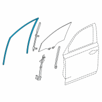 OEM 2014 Acura MDX Channel, Left Front Diagram - 72275-TZ5-A01