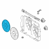 OEM 2016 Toyota RAV4 Fan Blade Diagram - 16361-0V340