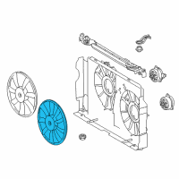 OEM 2013 Toyota RAV4 Fan Blade Diagram - 16361-0V330