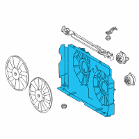 OEM 2014 Toyota RAV4 Fan Shroud Diagram - 16711-0V211