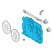 OEM Toyota RAV4 Fan Shroud Diagram - 16711-0V211