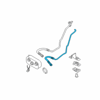 OEM BMW Z4 Oil Cooling Pipe Outlet Diagram - 17-12-7-514-415