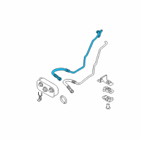 OEM BMW Oil Cooling Pipe Inlet Diagram - 17-22-7-577-645