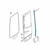 OEM 2008 Dodge Sprinter 2500 Door Seal-Door Diagram - 68006500AA