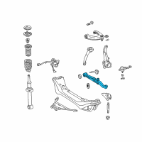 OEM Lexus IS300 Front Suspension Lower Control Arm Sub-Assembly, No.1 Right Diagram - 48068-53010