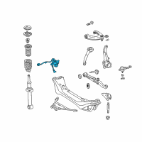 OEM Lexus IS300 Sensor Sub-Assy, Height Control, Front LH Diagram - 89406-53010