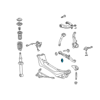 OEM 2003 Lexus IS300 Stopper, Front Lower Arm Bush Diagram - 48657-53010