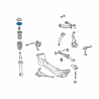 OEM 2005 Lexus IS300 Front Suspension Support Sub-Assembly Diagram - 48680-22150