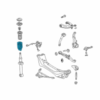 OEM 2001 Lexus IS300 Spring, Coil, Front Diagram - 48131-53030