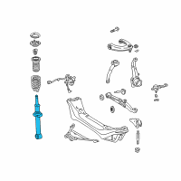 OEM 2001 Lexus IS300 ABSORBER Assembly, Shock Diagram - 48510-59315