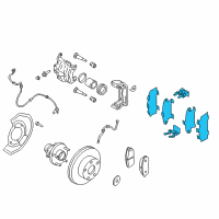 OEM 2005 Nissan Murano Disc Brake Kit Diagram - D1080-CA00C