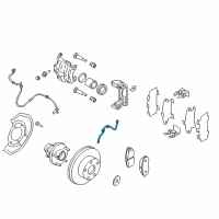 OEM 2007 Nissan Murano Hose Assy-Brake, Front Diagram - 46210-CA00A